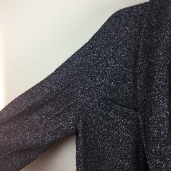 Isabel Marant Etoile Virgin Wool Open Shawl Collar Oversized Gray Cardigan Sz 38 - Picture 6 of 13